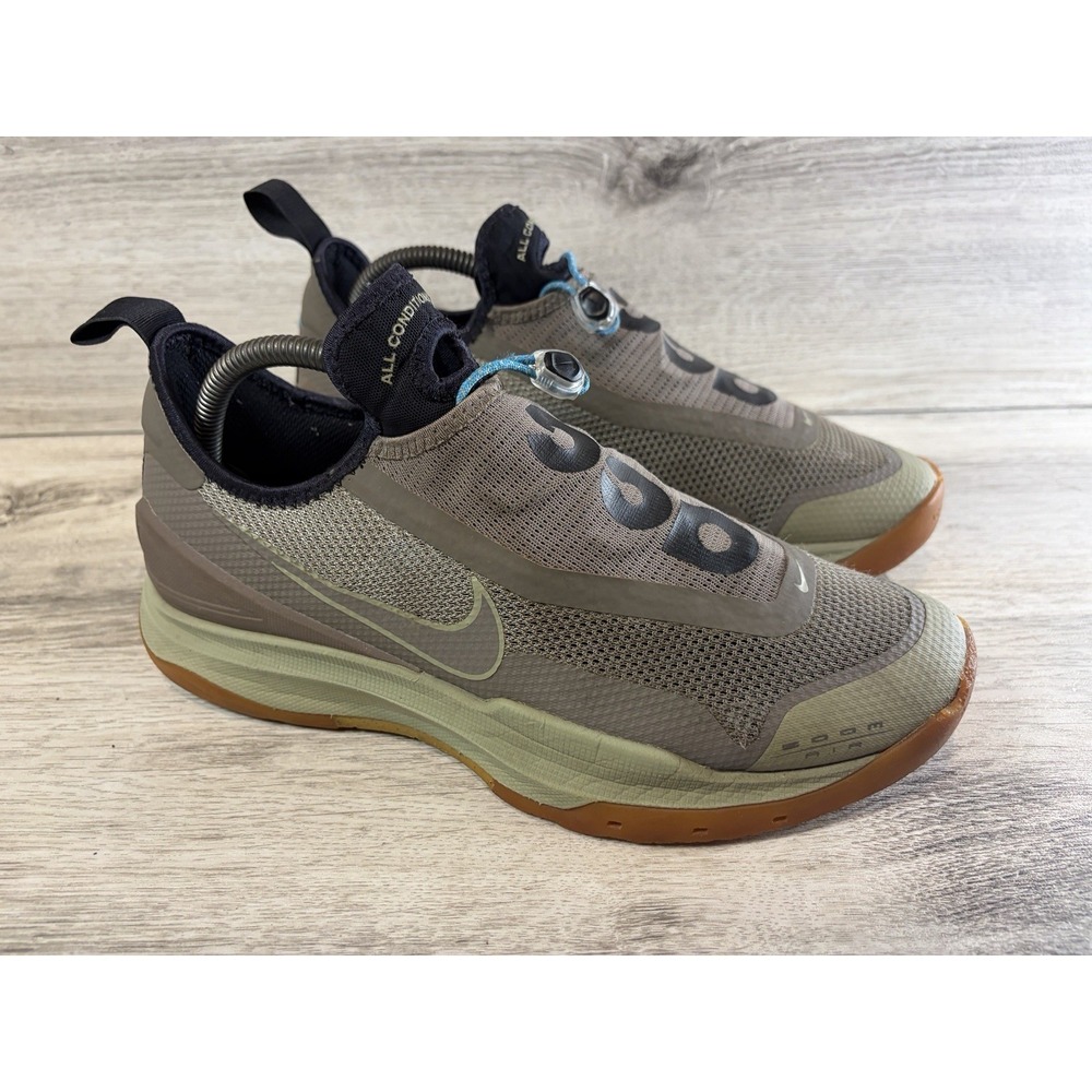 NIKE ACG Zoom Air Ao Medium Khaki Olive Gray Shoe Sneakers Men's 8.5 Running